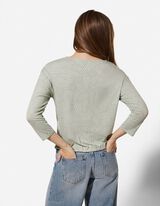 Shirt - Knotendetail - t&uuml;rkis