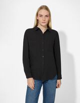 Bluse - einfarbig - schwarz