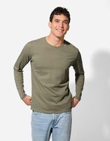 Maglia a manica lunga - Scollo rotondo - verde chiaro