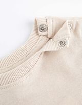 Mar&scaron;kinėliai ilgomis rankovėmis - Priekinis spausdinimas - smelio spalvos