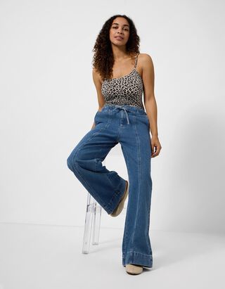 Jeans - Wide fit - blauw