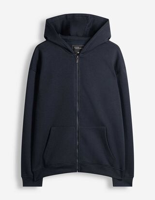 Sweatjacke - Oversized Fit - Dunkelblau