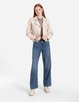 Motorosdzseki - Bőrhatású - bezs