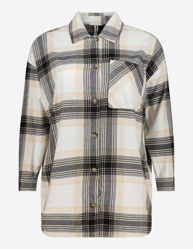 Camicia blusata - Taschina sul petto - bianco