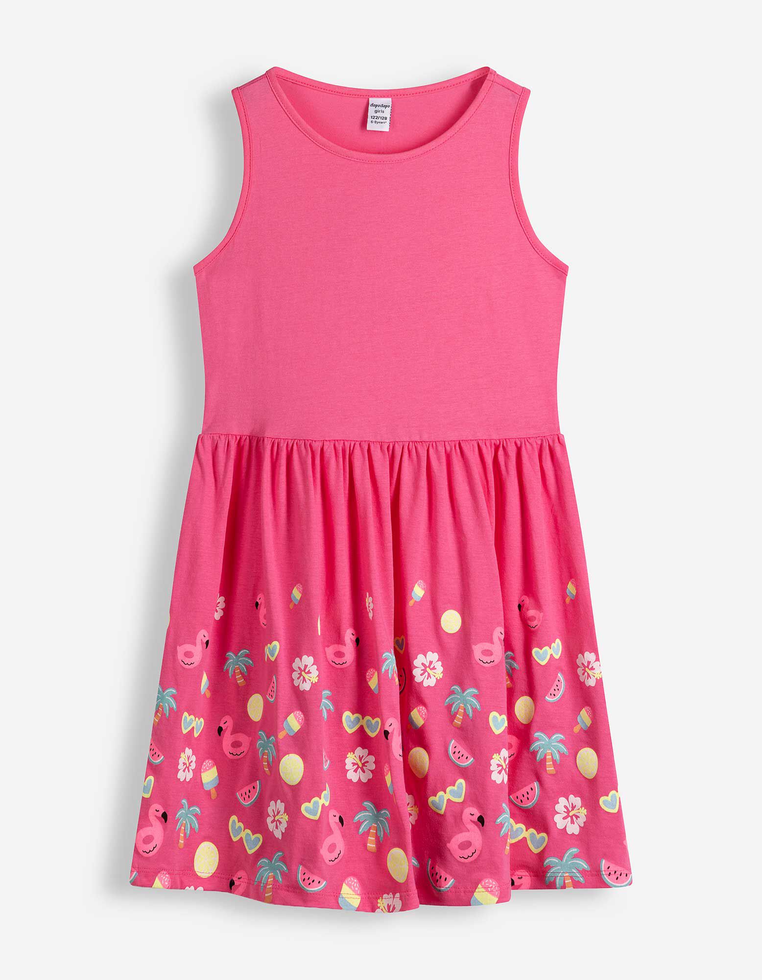 Kleid - Print - Pink