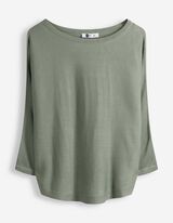 Strickpullover - Fledermaus&auml;rmel - Khaki