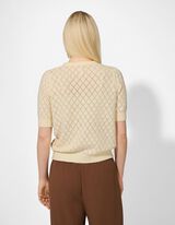 Cardigan - Knopfleiste - hellgelb