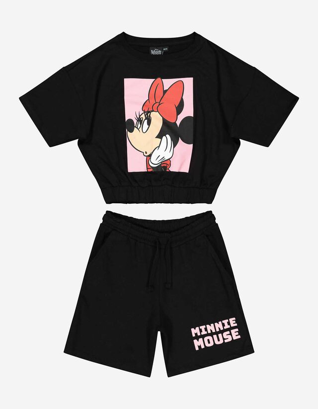 Mädchen Set aus T-Shirt und Shorts - Minnie Mouse     