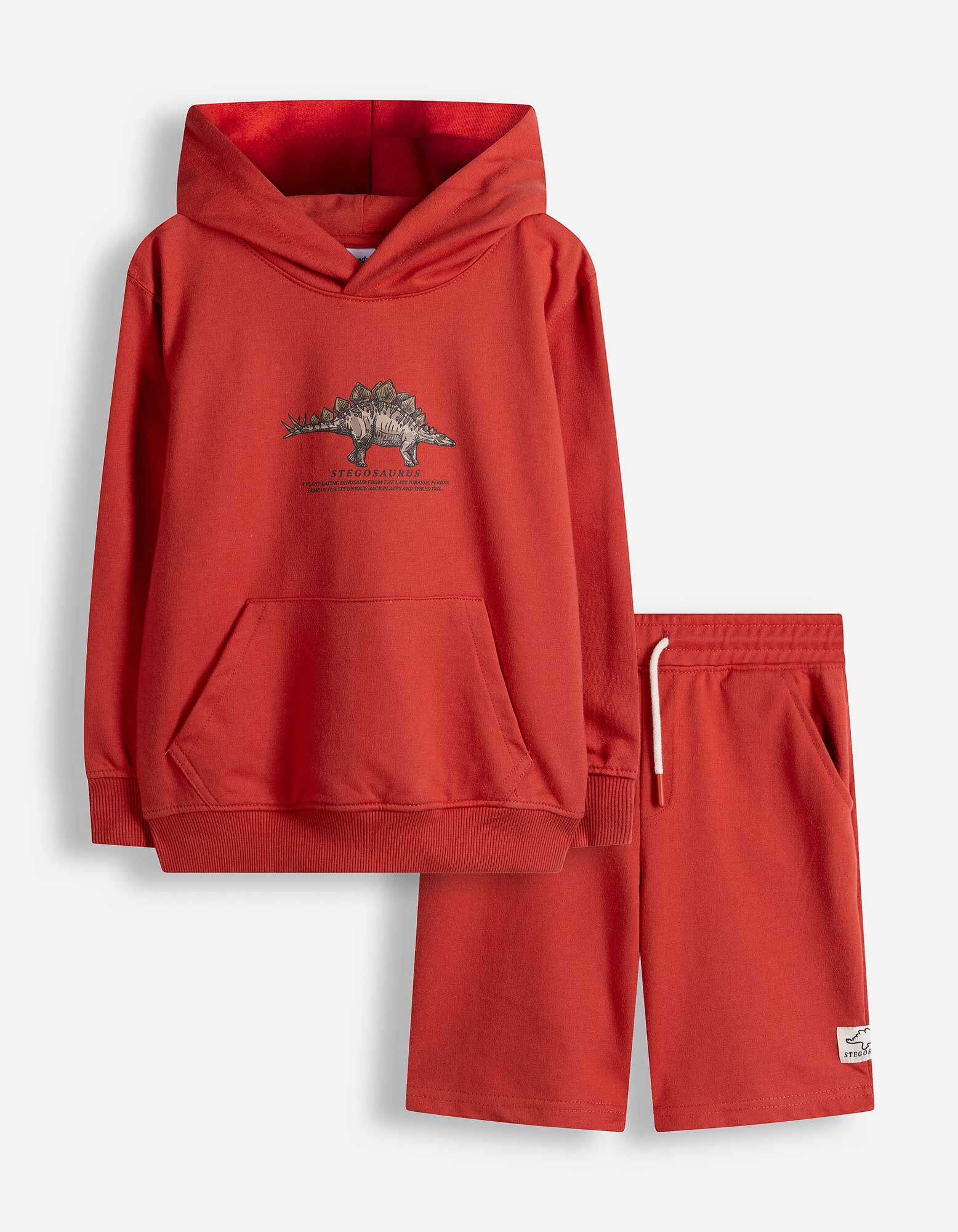 Set aus Sweatshirt und Shorts - Sweat - Dunkelrot