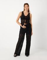 Hose - Spitze - Schwarz