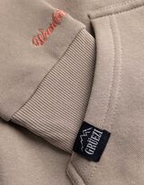 Sweatjacke - Print - beige