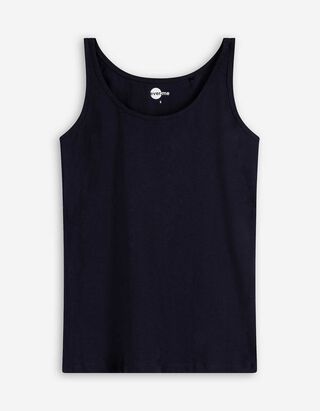 Tanktop - Effen - donkerblauw
