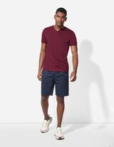 Póló - Póló nyakkivágása - mélyvörös