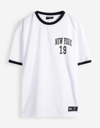 T-shirt - Mesh - blanc