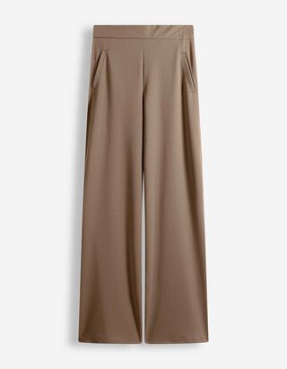 Broek - Elastische band - bruin