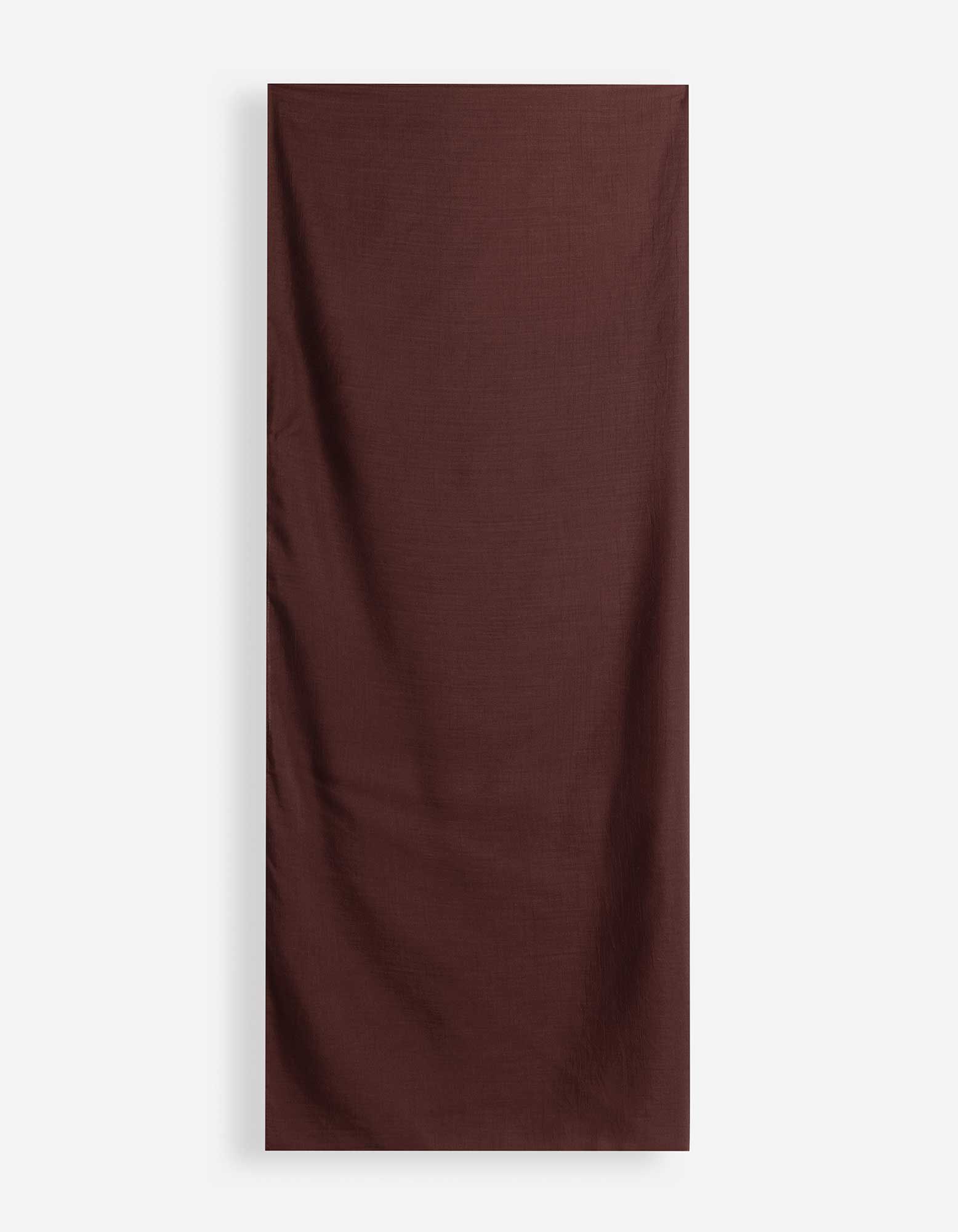 Tuch - einfarbig - braun