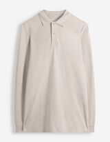 Longsleeve - Polo kraag - Beige