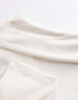 Langarmshirt - Schulterfrei - Off-White