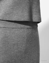 Fustă - Amestec viscoză - Gri