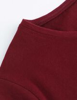 T-shirt - błyszczący nadruk - ciemny czerwony