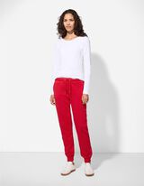 Joggingové kalhoty - Volný střih Relaxed Fit - cervena