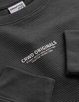 Tričko s dlouh&yacute;m ruk&aacute;vem - Nadměrn&yacute; střih Oversized Fit - tmave seda