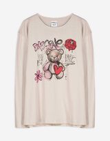 Longsleeve - Print - lichtgrijs