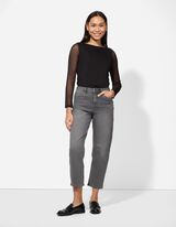 Jeans - Balloon Fit - grau