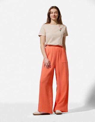 Palazzo - Mousseline - orange