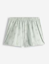 Pigiama completo (maglia + shorts) - Motivo allover - verde chiaro