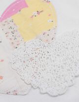 T-Shirt - Applikation - weiß