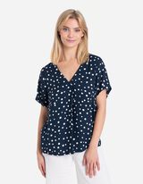 Ingblúz - LENZING™ ECOVERO™ - sotetkek