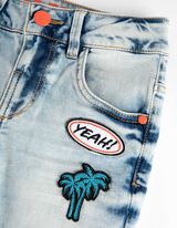 Bermuda  - Ricami - celeste