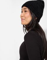 Muts - Glitterstof - zwart