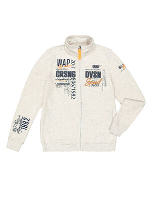 Herren Sweatjacke mit Stickereien