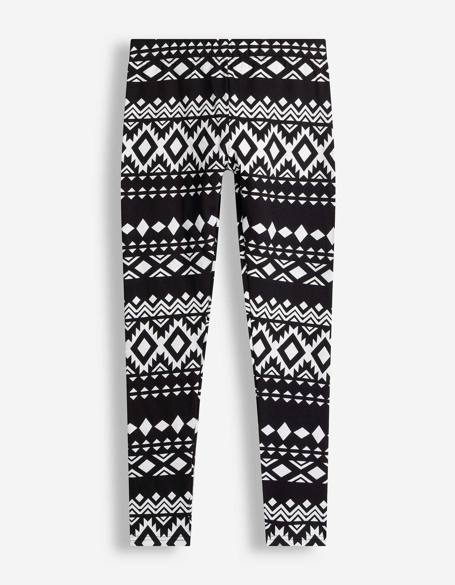 Leggings - Motif norv&eacute;gien - noir