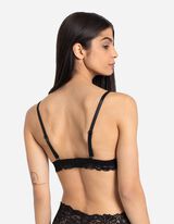 Bustier - Inserto in pizzo - nero