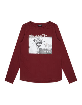 M&auml;dchen Longsleeve mit Foto-Print