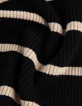 Pleteni pulover - Me&scaron;avina viskoze - crno