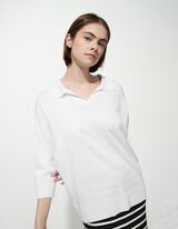 Pullover - Viskose-Mix - weiß