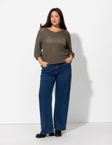 sweter - Mieszanka bawełny - ciemny zielony