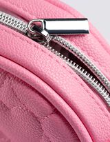 Geantă de mână - Efect de piele - Roz