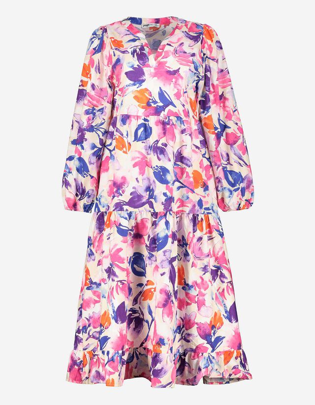 Damen Maxikleid - Volants 