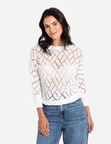 Megztinis - Medvilnės mišinys - baltas