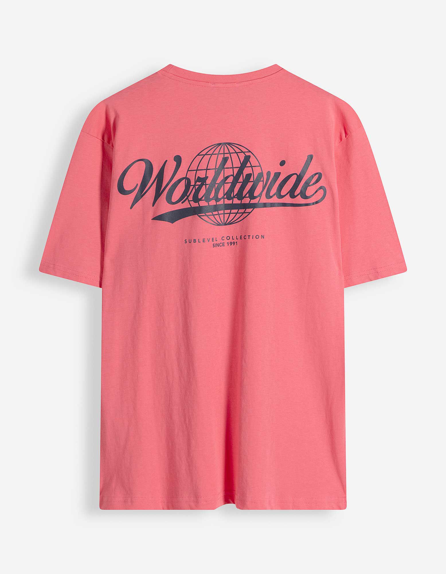 T-Shirt - R&uuml;ckenprint - rosa