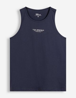 Tanktop - &Auml;rmellos - Dunkelblau