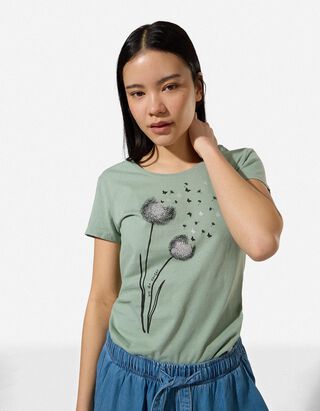 T-Shirt - Glitzerprint - t&uuml;rkis