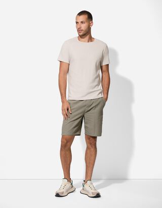 Shorts - Streifen - gr&uuml;n