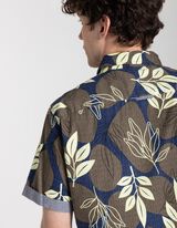 Overhemd - Motief all-over - donkergroen