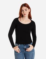 Tričko s dlh&yacute;mi ruk&aacute;vmi - Z&aacute;kladn&yacute; - cierna